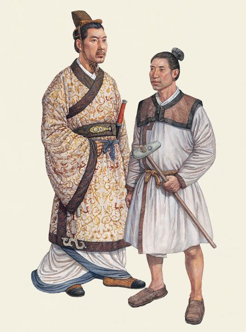 中国古代服饰时间表-汉服发展