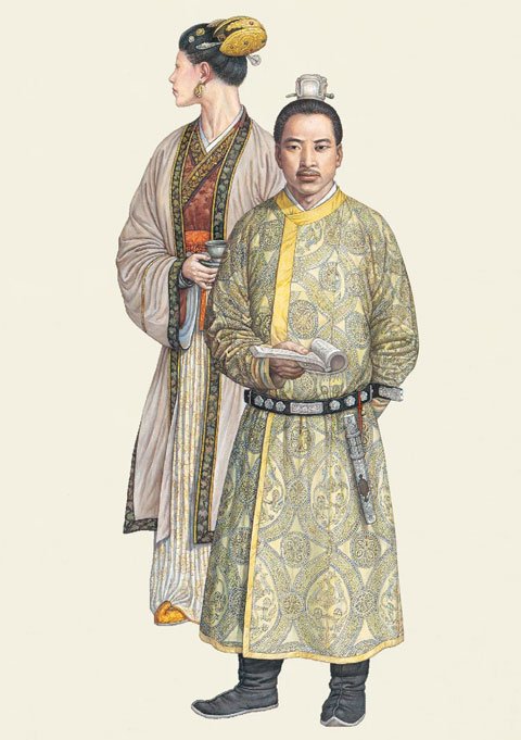 中国古代服饰时间表-汉服发展