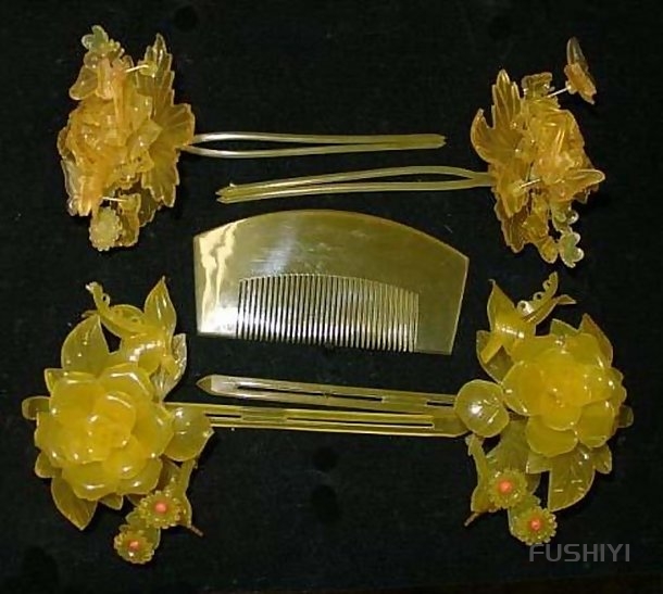 现代日式 Kanzashi 新娘发饰套装