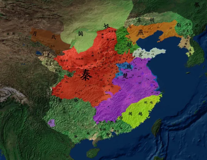 大秦王朝版图