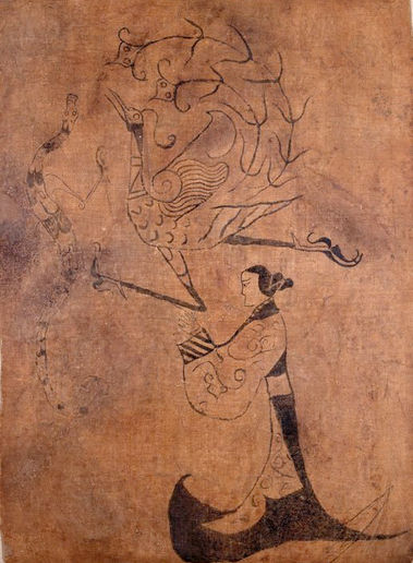 战国帛画女装
