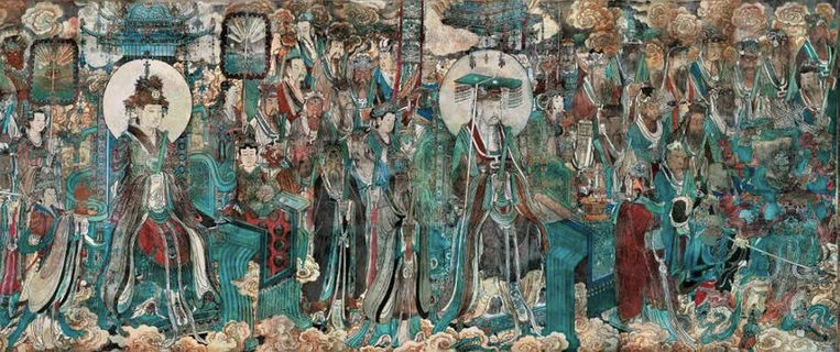 山西永乐宫（建于1247—1358年）壁画上的道教服饰