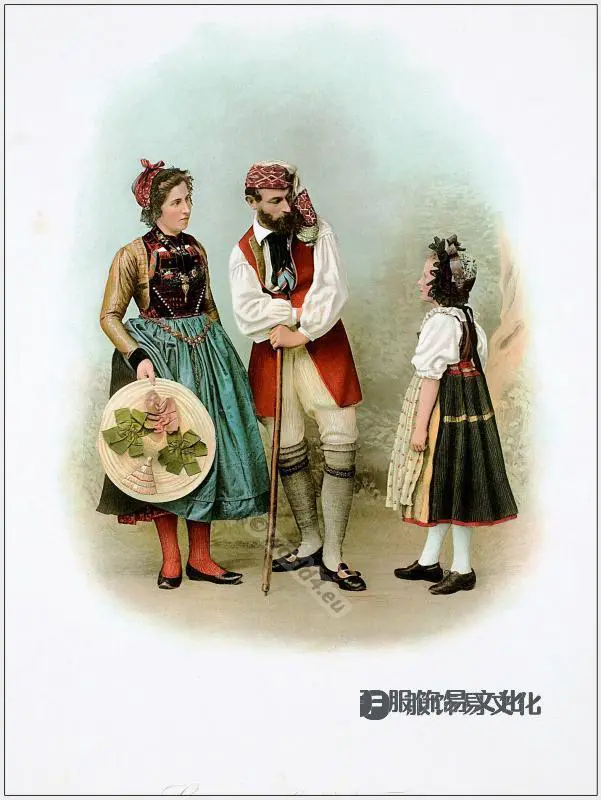 瑞士17世纪-19世纪传统服饰