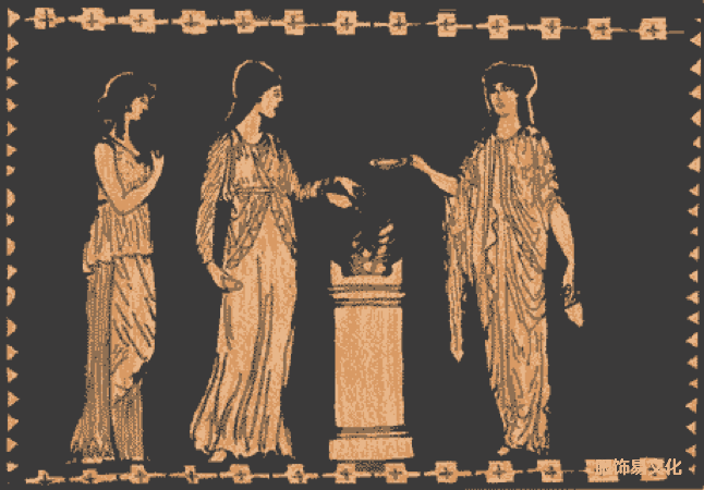 古希腊女性服装chiton、peplos 和 Himation