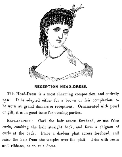 维多利亚时代发型的插图和说明