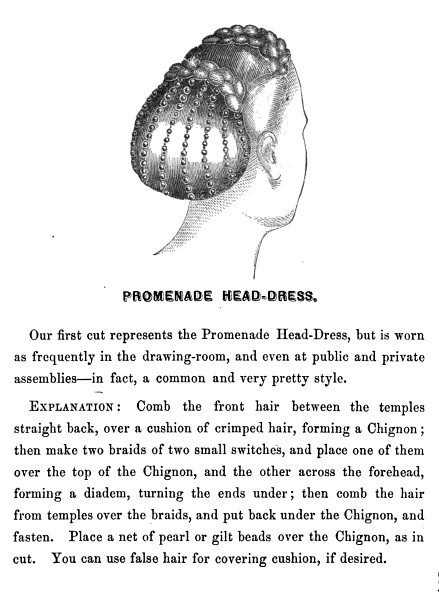 维多利亚时代发型的插图和说明