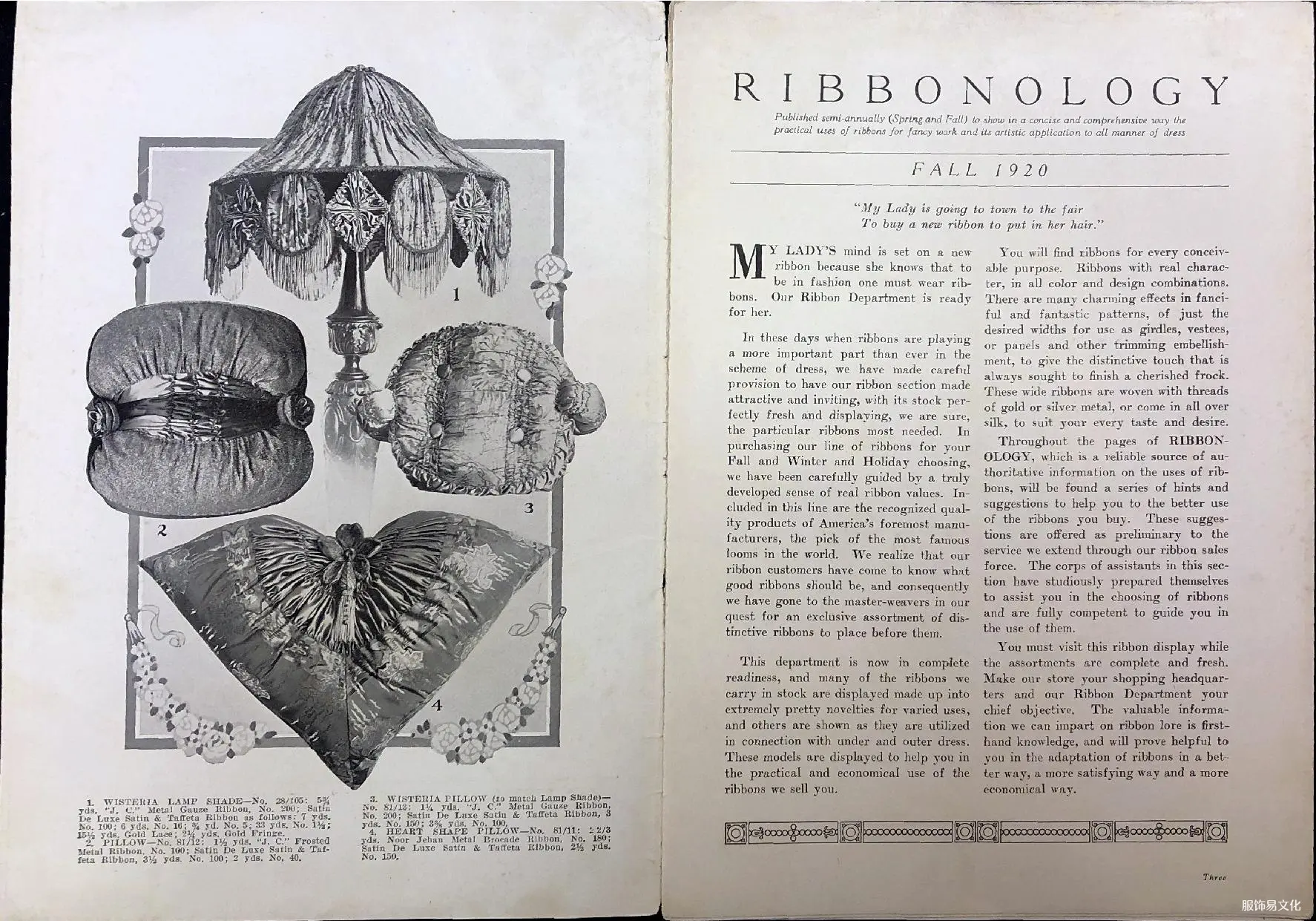 内布拉斯加州出版的1920 年秋季丝带流行趋势