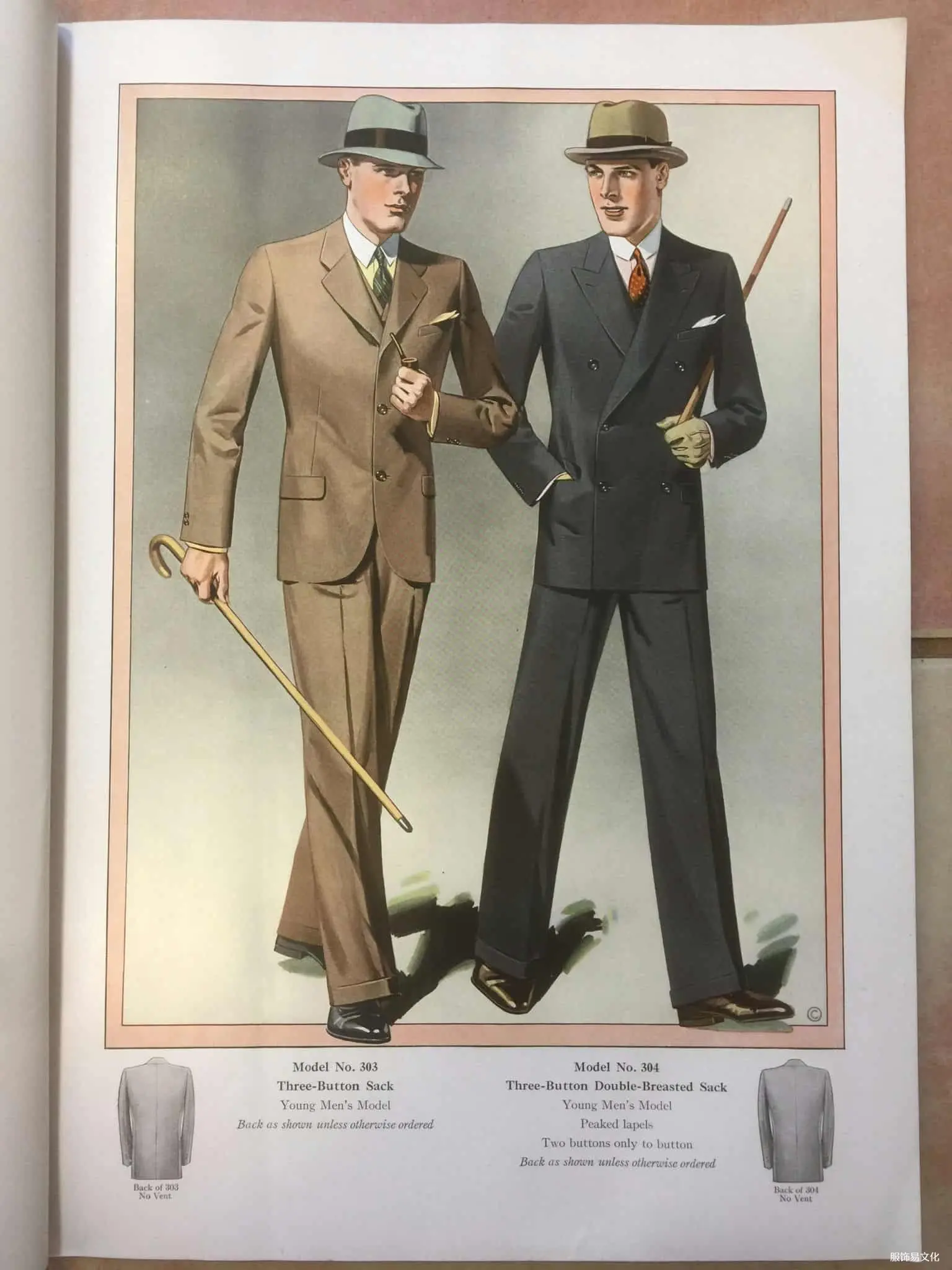 1928 年秋季男士最喜爱的时装