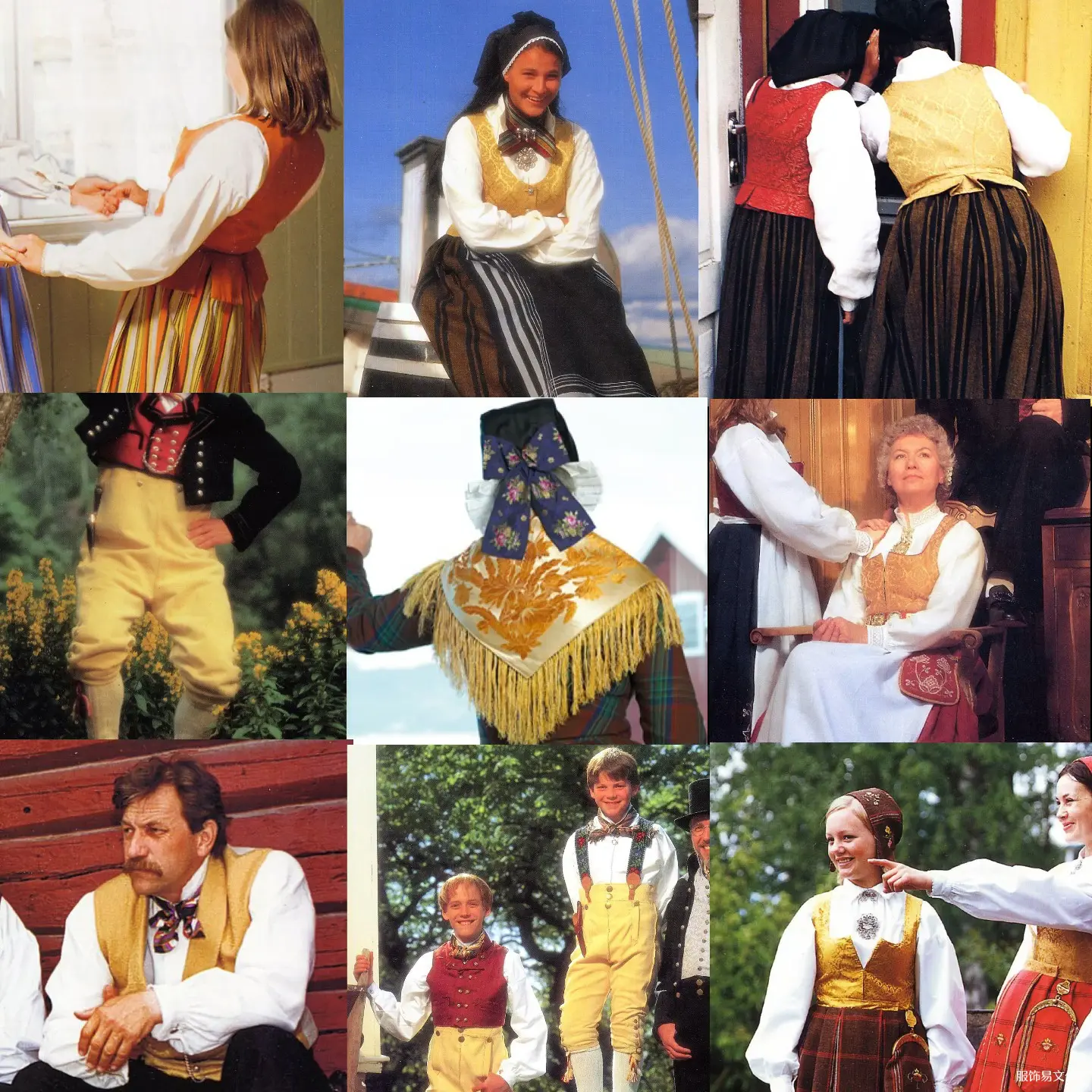 挪威服装风格按照颜色分类