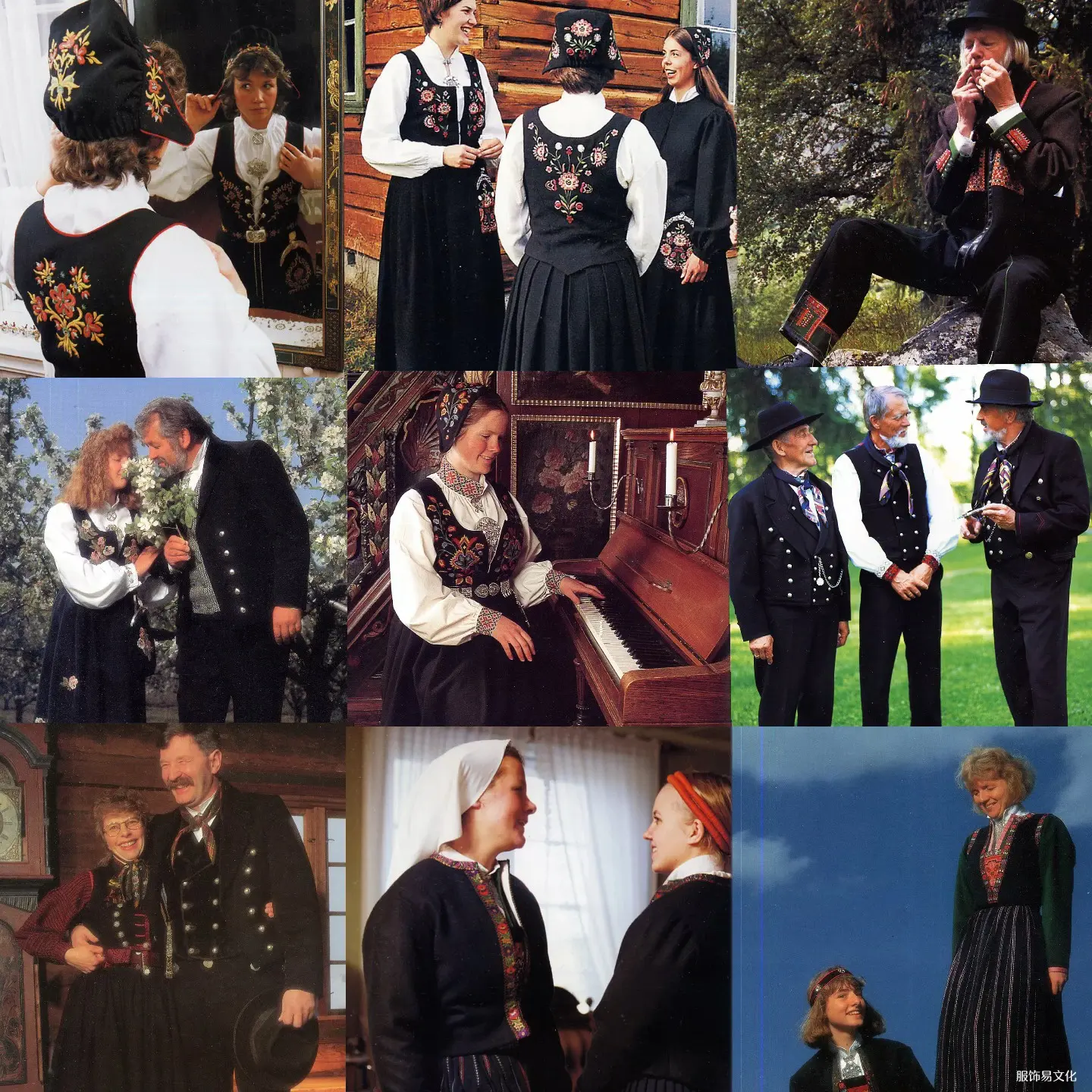 挪威服装风格按照颜色分类