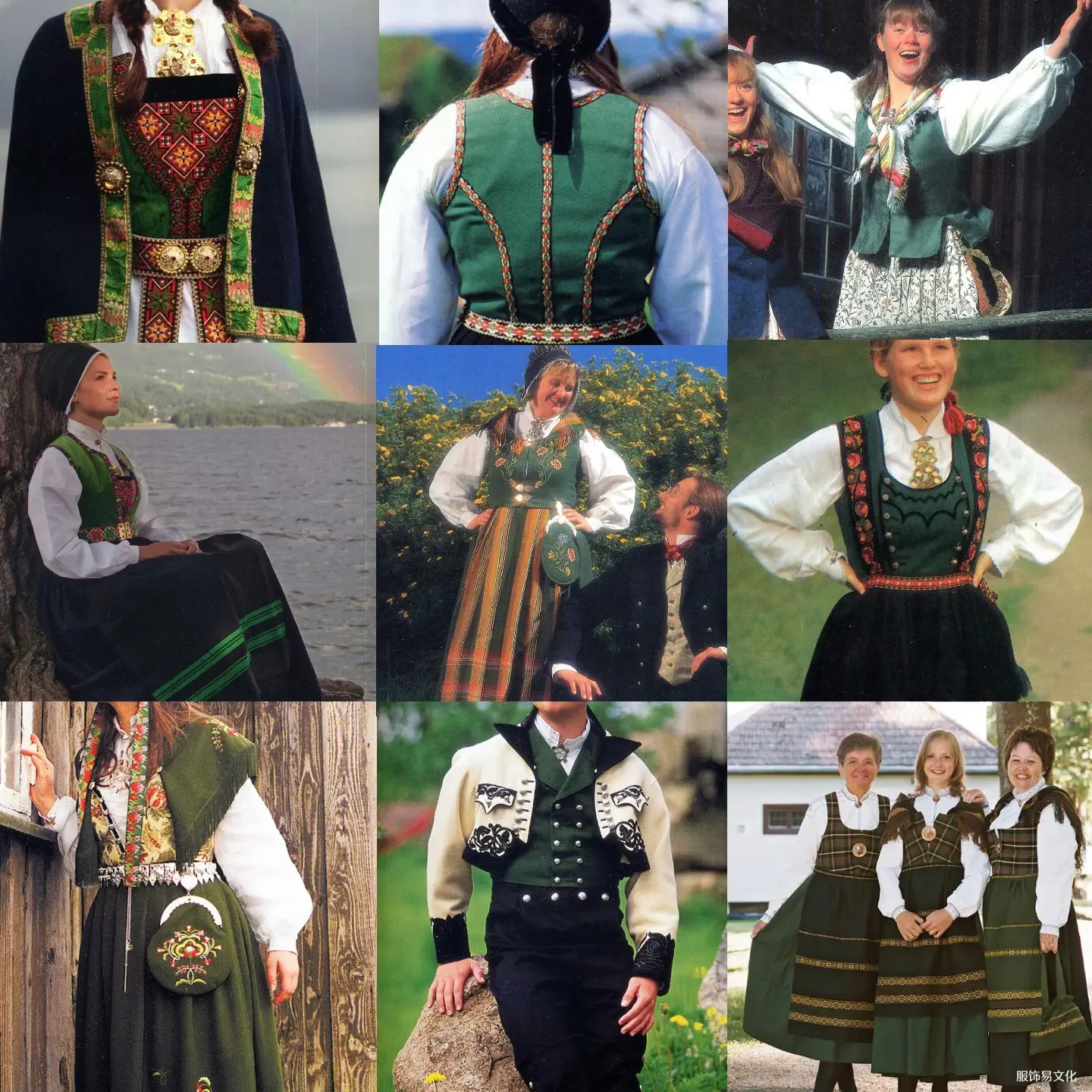 挪威服装风格按照颜色分类