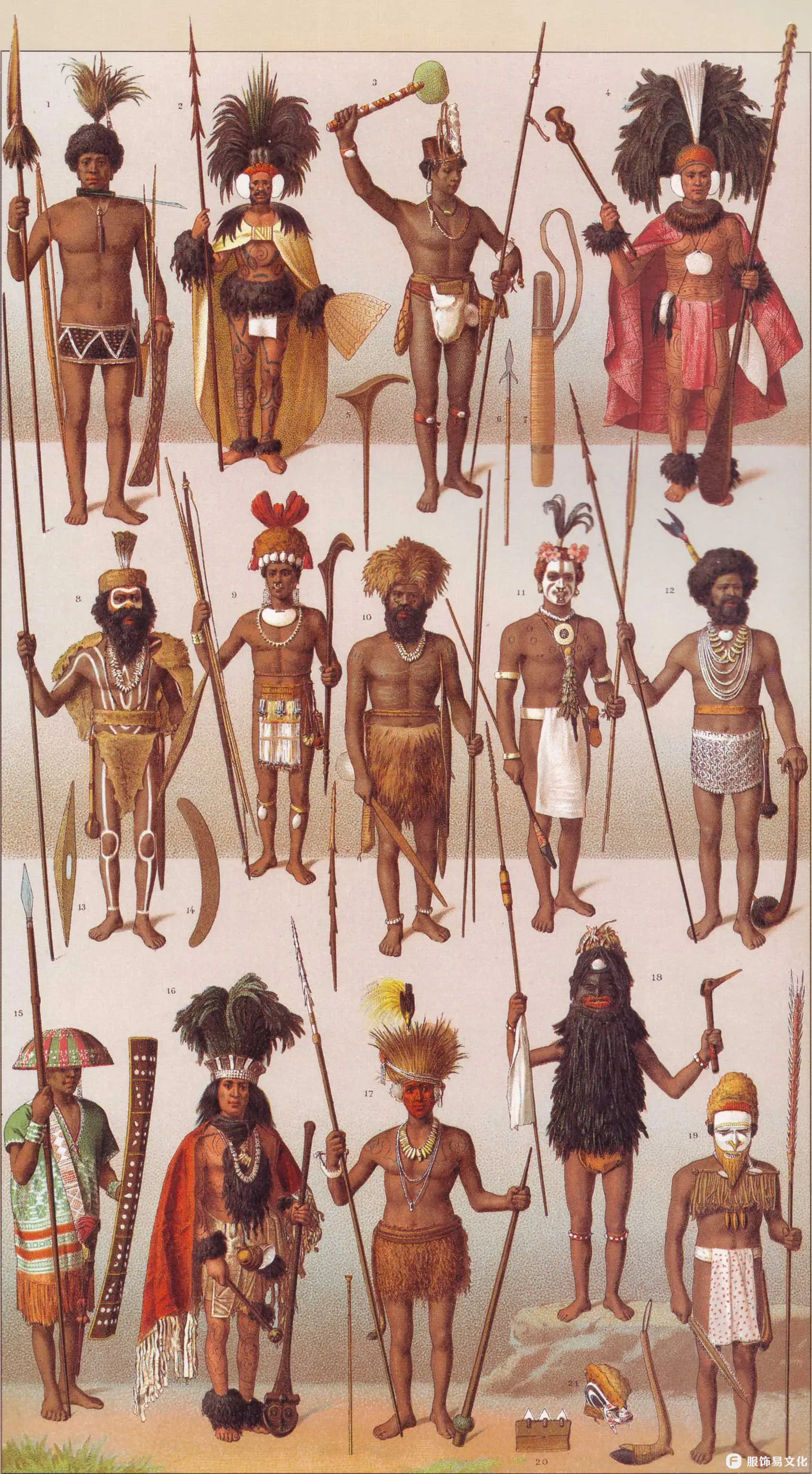 马来人 – 巴布亚人 – 原住民服饰