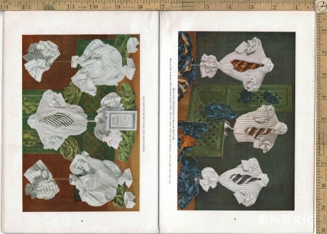 1915年男装衬衫、领子和袖口书籍