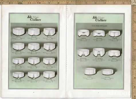 1915年男装衬衫、领子和袖口书籍