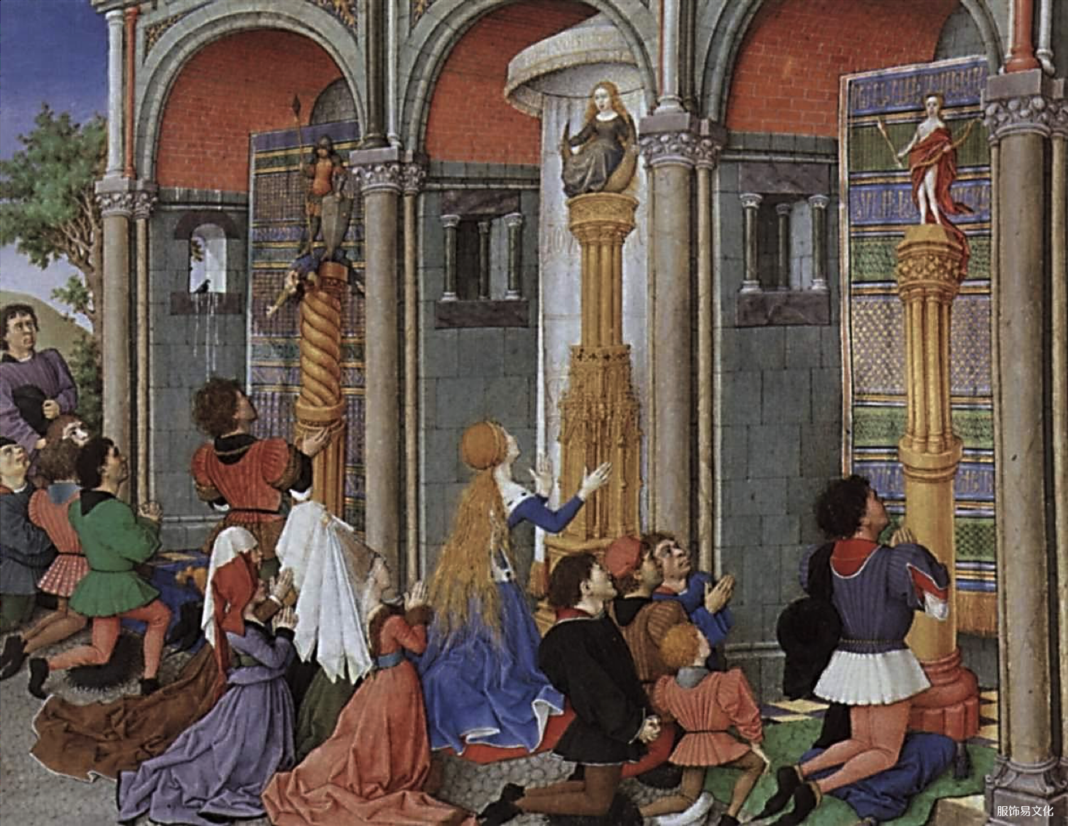 德斯哥特式服装风格向文艺复兴风格的过渡，1450-1475