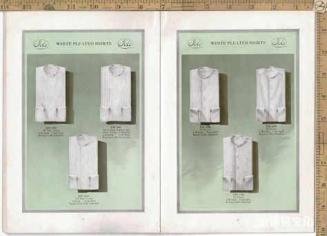 1915年男装衬衫、领子和袖口书籍