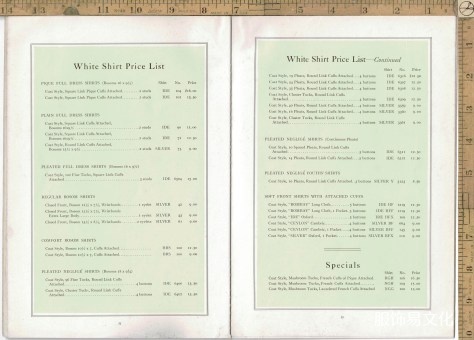 1915年男装衬衫、领子和袖口书籍