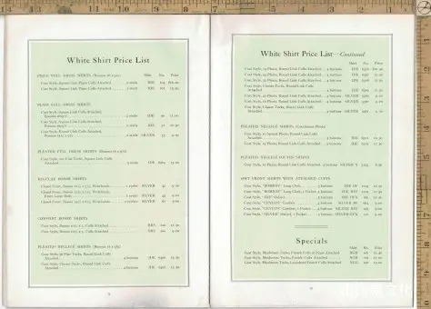 1915年男装衬衫、领子和袖口书籍