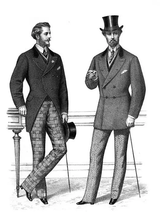 1870 年代的大杂烩：他和她的更衣室、沐浴、新娘嫁妆、维多利亚时代哀悼规则以及许多时尚插图