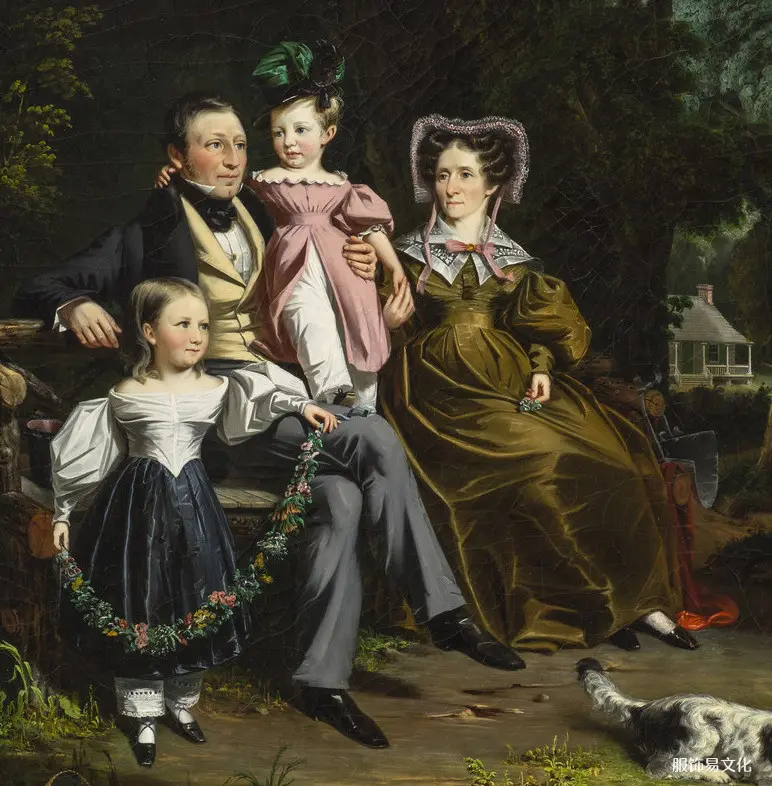 1834 威廉·汉密尔顿 - 亚历山大·马斯特顿和他的妻子和孩子（洛杉矶县艺术博物馆）