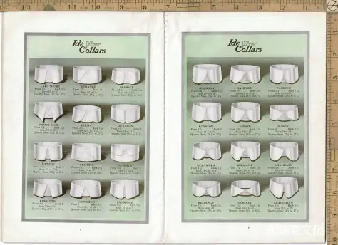 1915年男装衬衫、领子和袖口书籍