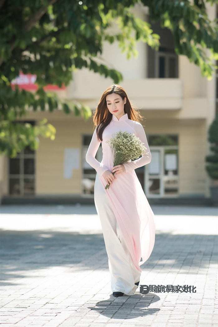 奥黛是京族人美丽的民族服装。 照片：Việt Nam Tinh Hoa