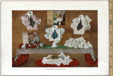 1915年男装衬衫、领子和袖口书籍