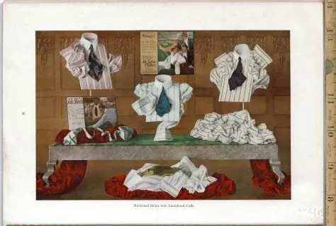 1915年男装衬衫、领子和袖口书籍