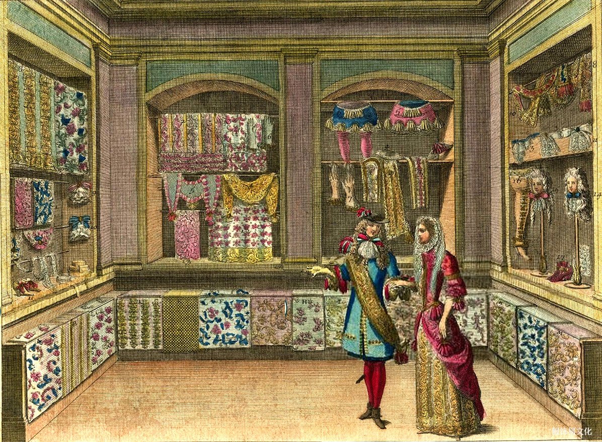 17 世纪法国的裁缝店、新缝纫工行会和皇宫画廊