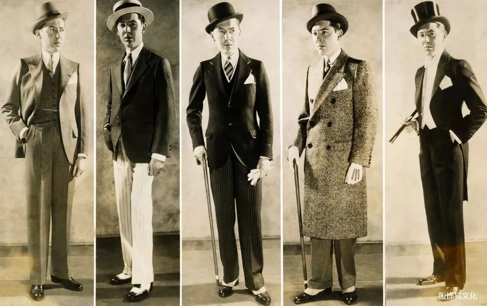 男士西装的历（图解时间轴）
