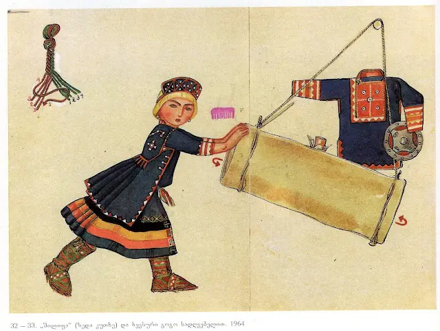 格鲁吉亚赫夫苏尔人的服装