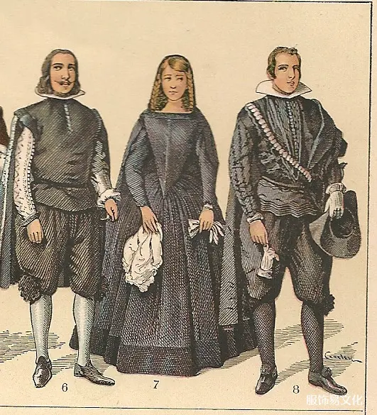 西班牙历史上的服装和武器。-17 世纪