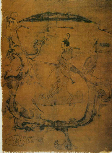 战国帛画汉服男装