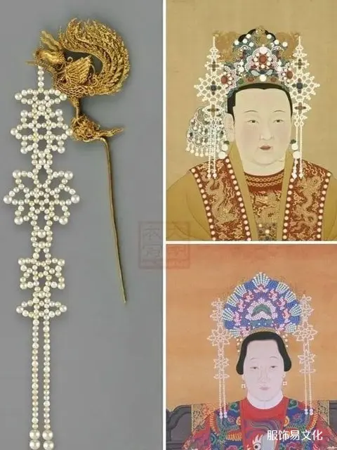 中国传统发饰 - 明式地基和条牌