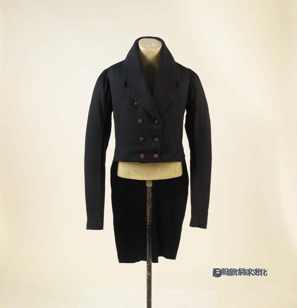 1815 年英国羊毛燕尾服，来自大都会博物馆