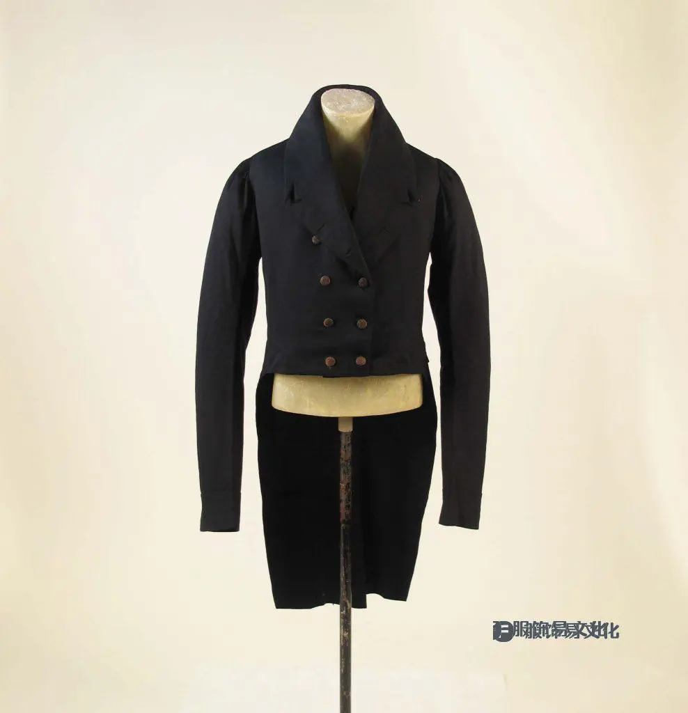 1815 年英国羊毛燕尾服，来自大都会博物馆