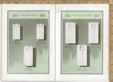 1915年男装衬衫、领子和袖口书籍