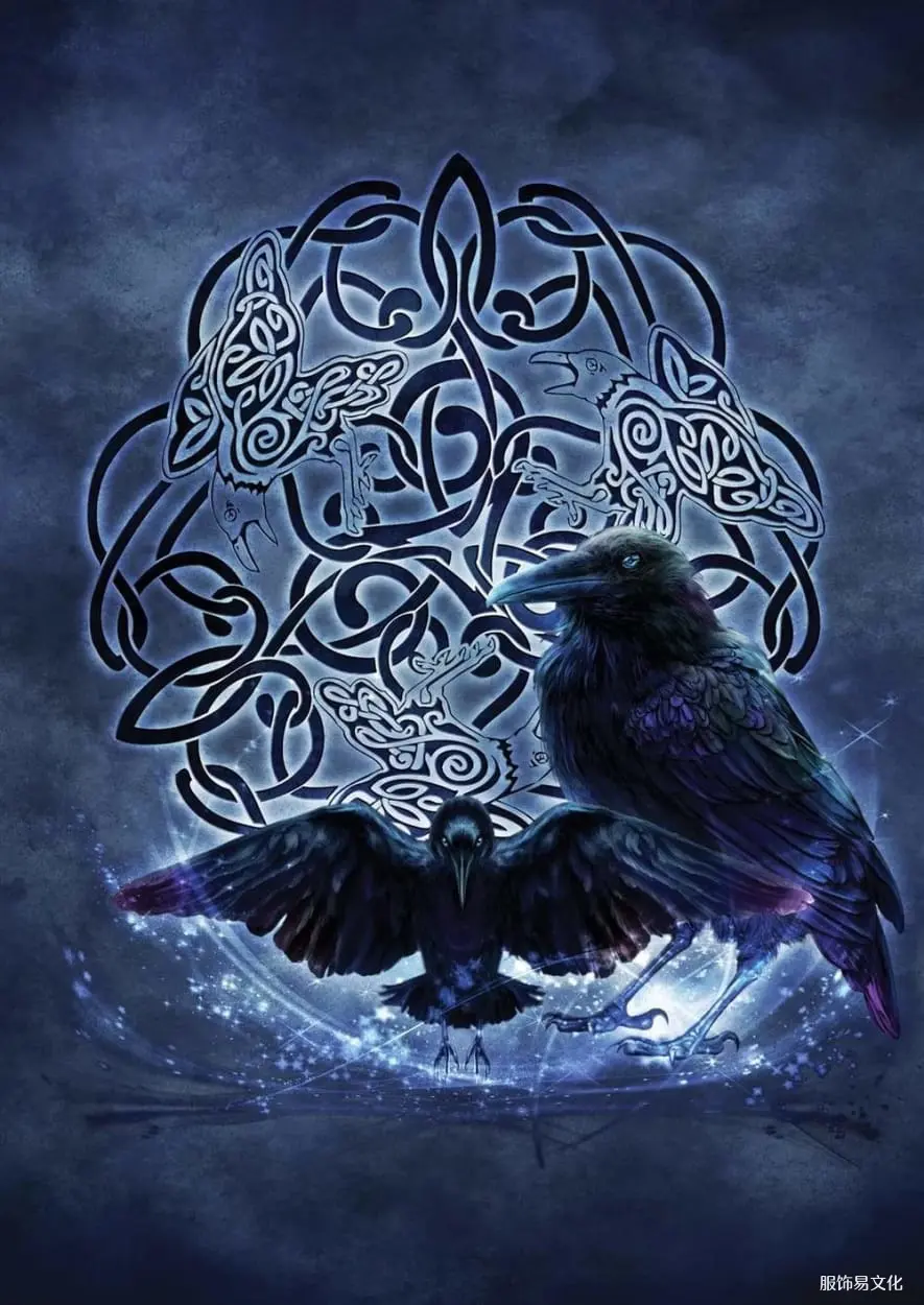北欧神话中的奥丁乌鸦
