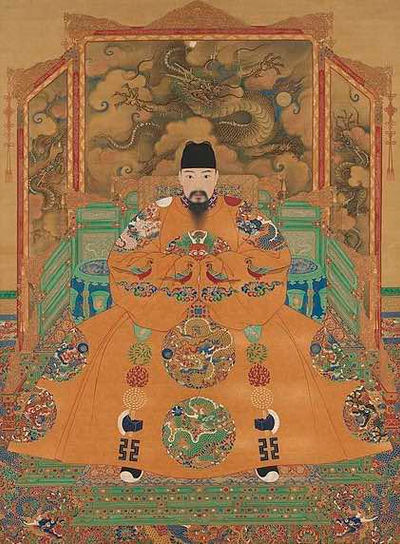 明代宫廷画师弘治皇帝朱由丞像