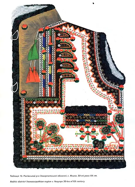 乌克兰外尔巴阡地区 Rakhiw 地区的 Hutsul 服装