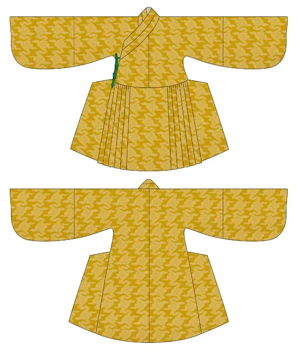 〈衤曳〉〈衤散〉示意图（正面、背面）