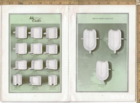 1915年男装衬衫、领子和袖口书籍