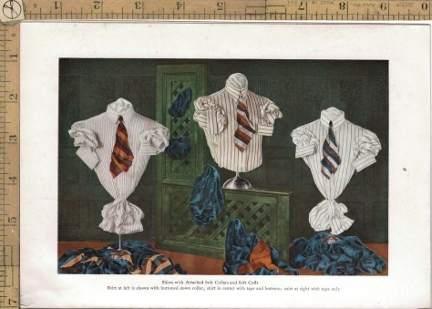 1915年男装衬衫、领子和袖口书籍