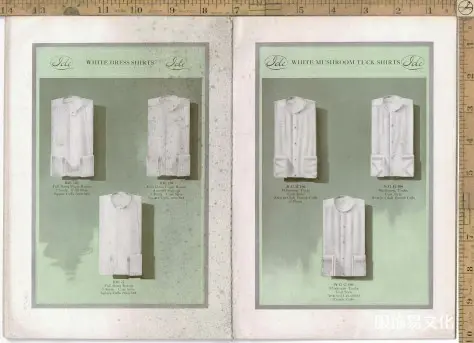 1915年男装衬衫、领子和袖口书籍