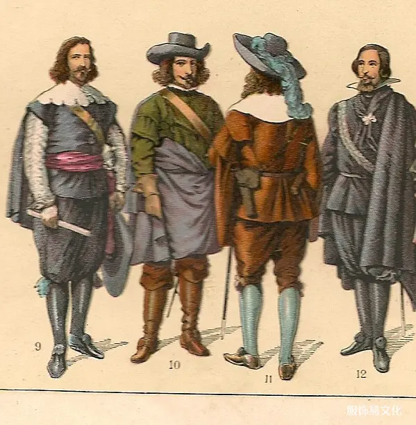 西班牙历史上的服装和武器。-17 世纪