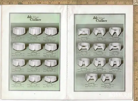 1915年男装衬衫、领子和袖口书籍