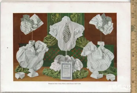 1915年男装衬衫、领子和袖口书籍