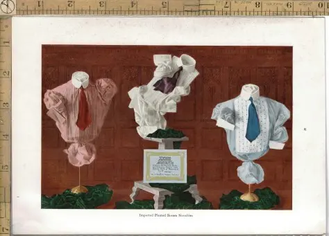 1915年男装衬衫、领子和袖口书籍