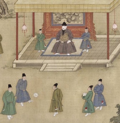 《明宣宗宫中行乐图》局部（故宫博物院藏）