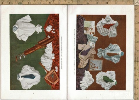 1915年男装衬衫、领子和袖口书籍